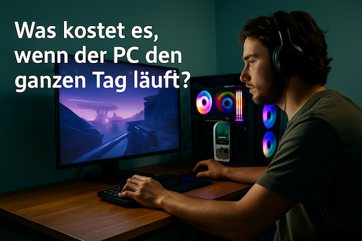 Was kostet es, wenn der PC den ganzen Tag läuft?