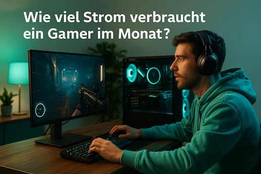 Wie viel Strom verbraucht ein Gamer im Monat?
